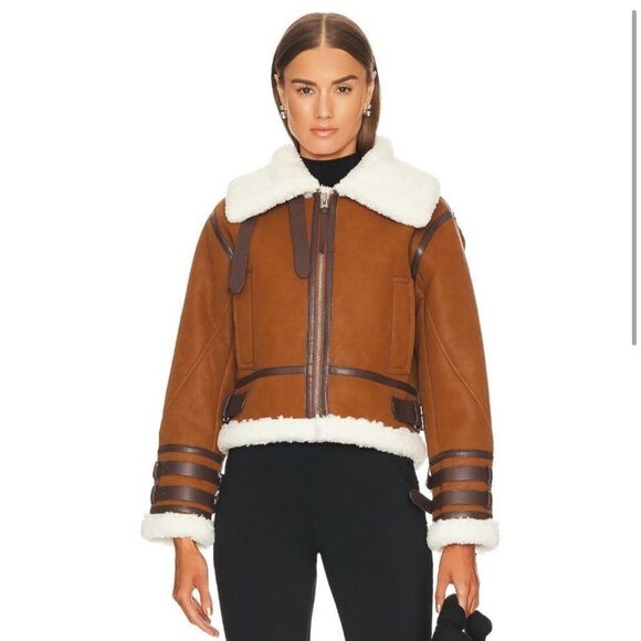 NEW L’Academie Revolve x Marianna Hewitt Benton Jacket Dark Brown Size XS - Picture 2 of 13